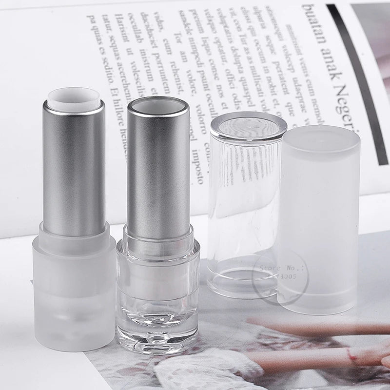 20pcs 4ml Empty Lipstick Tube Containers Lucky Clover Square lipstick tube Lip Balm Shell 12.1mm Makeup Tools Conmestic Tube